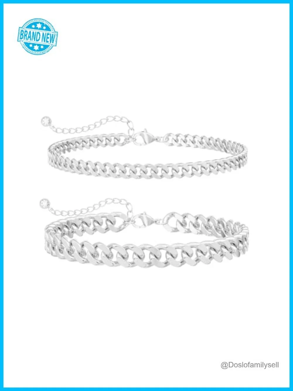 Dainty Gold Anklets Set - Waterproof 14K Gold/Silver Plated Stackable Anklet Set
